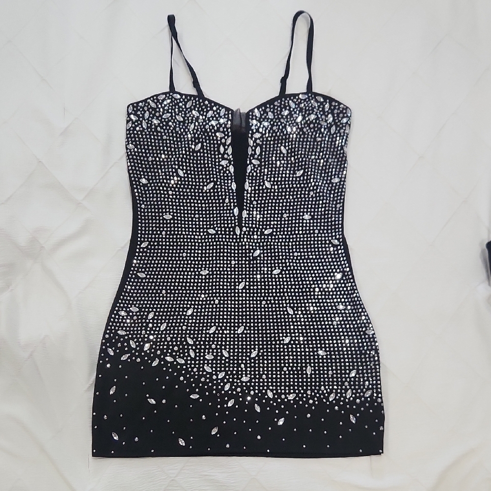 Elegant Black and White Women's Dress